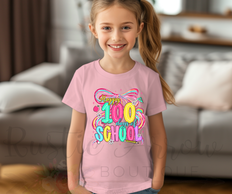 100 Days of School Bow