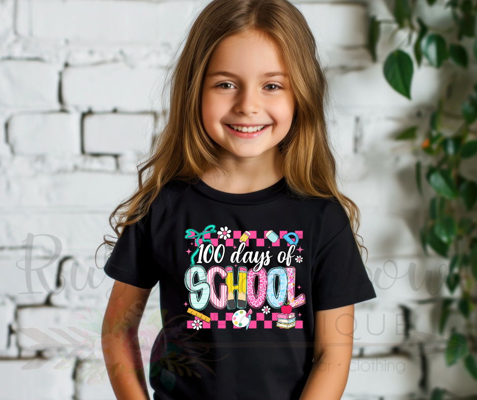 100 Days of School Retro