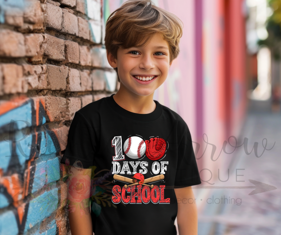 100 Days of School Baseball