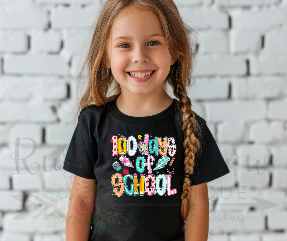 100 Days of School with Lightening Bolt