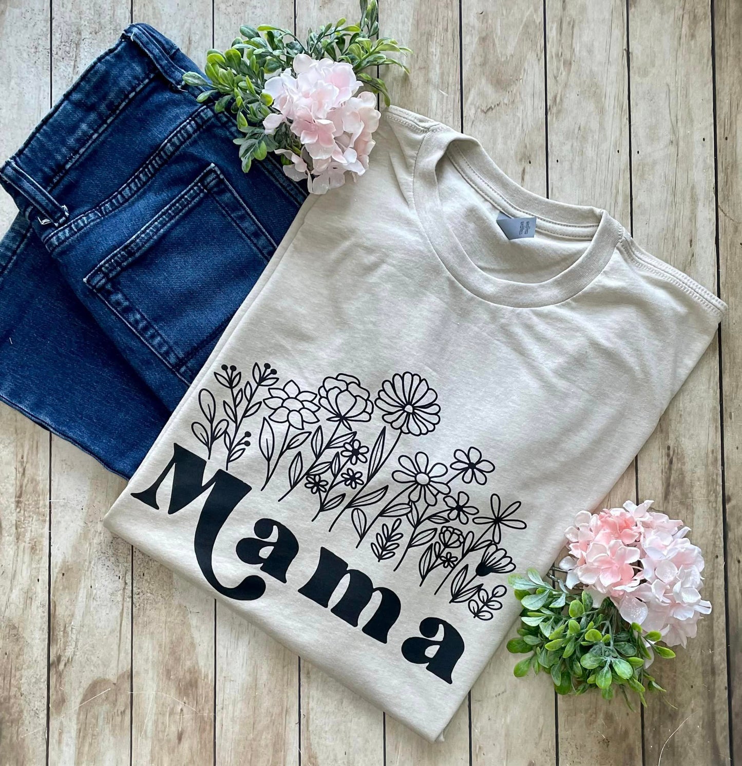Mama Floral-Light Green