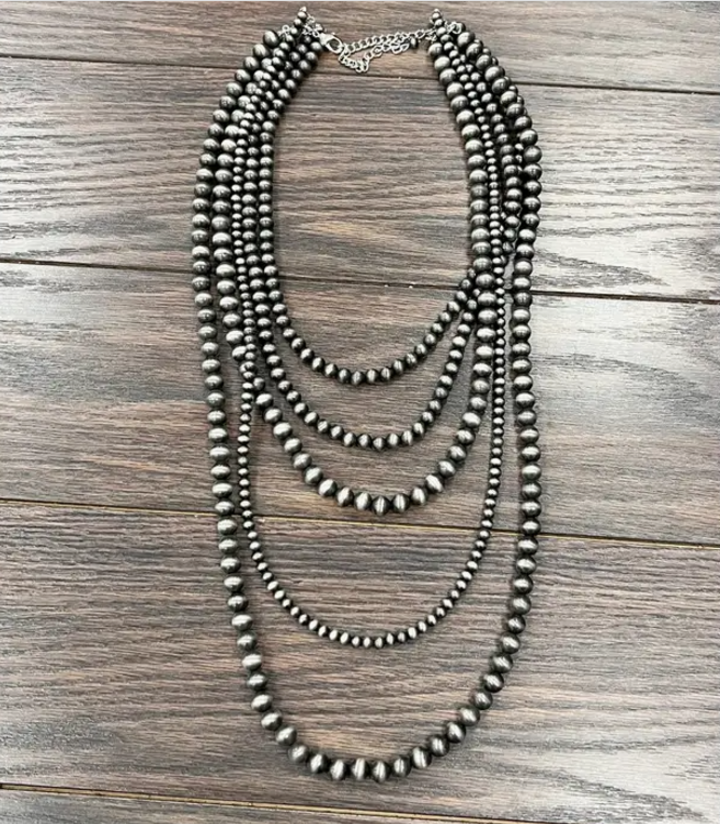 Handmade Navajo Bead Necklace, 736171