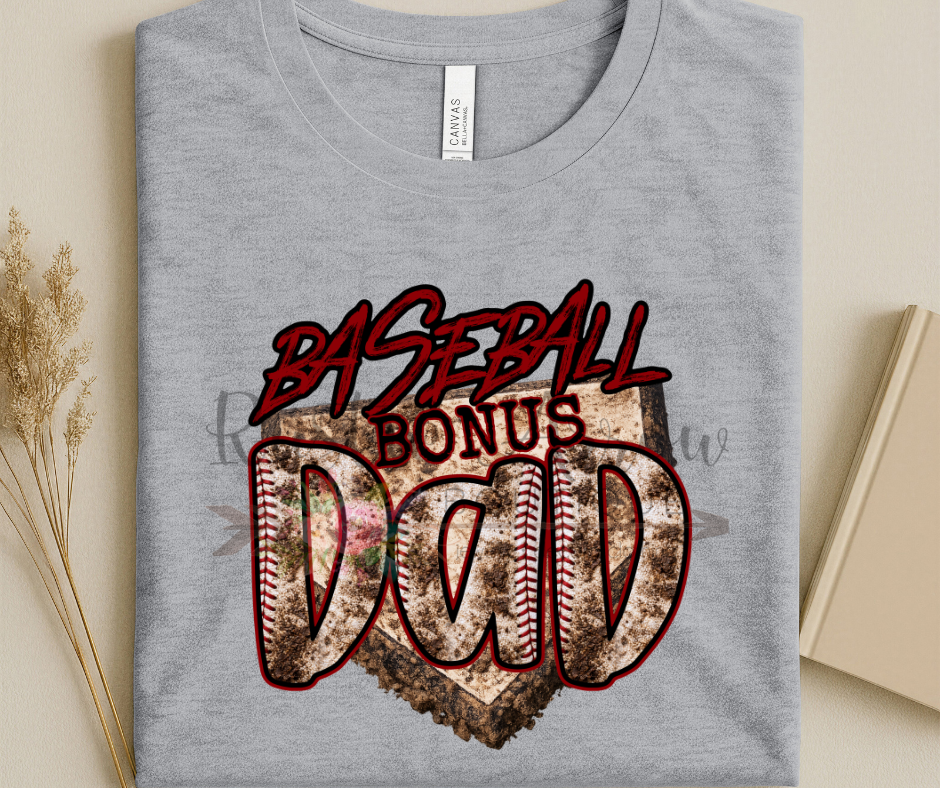 Baseball Bonus Dad with Muddy Base