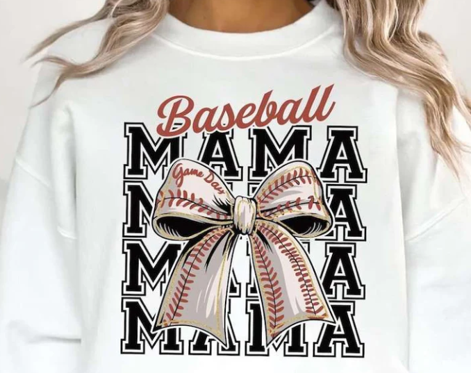 Baseball mama stacked