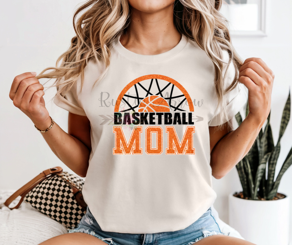 Basketball Hoop Mom Orange