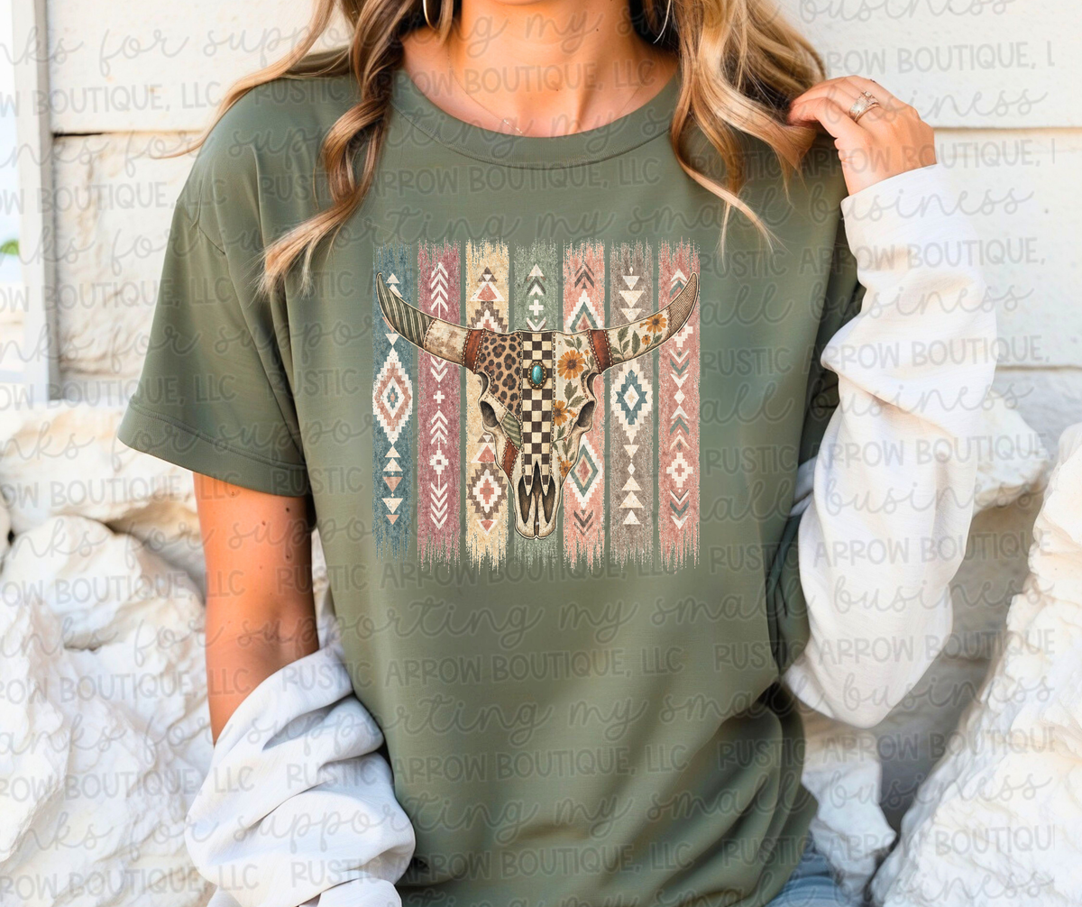 Boho Cow Skull