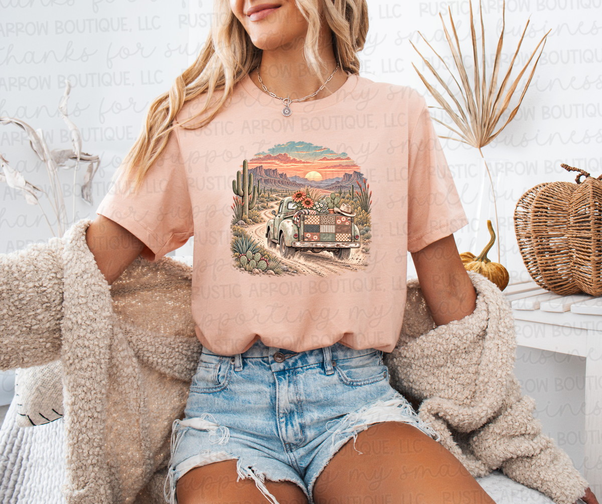 Boho Sunset and Truck
