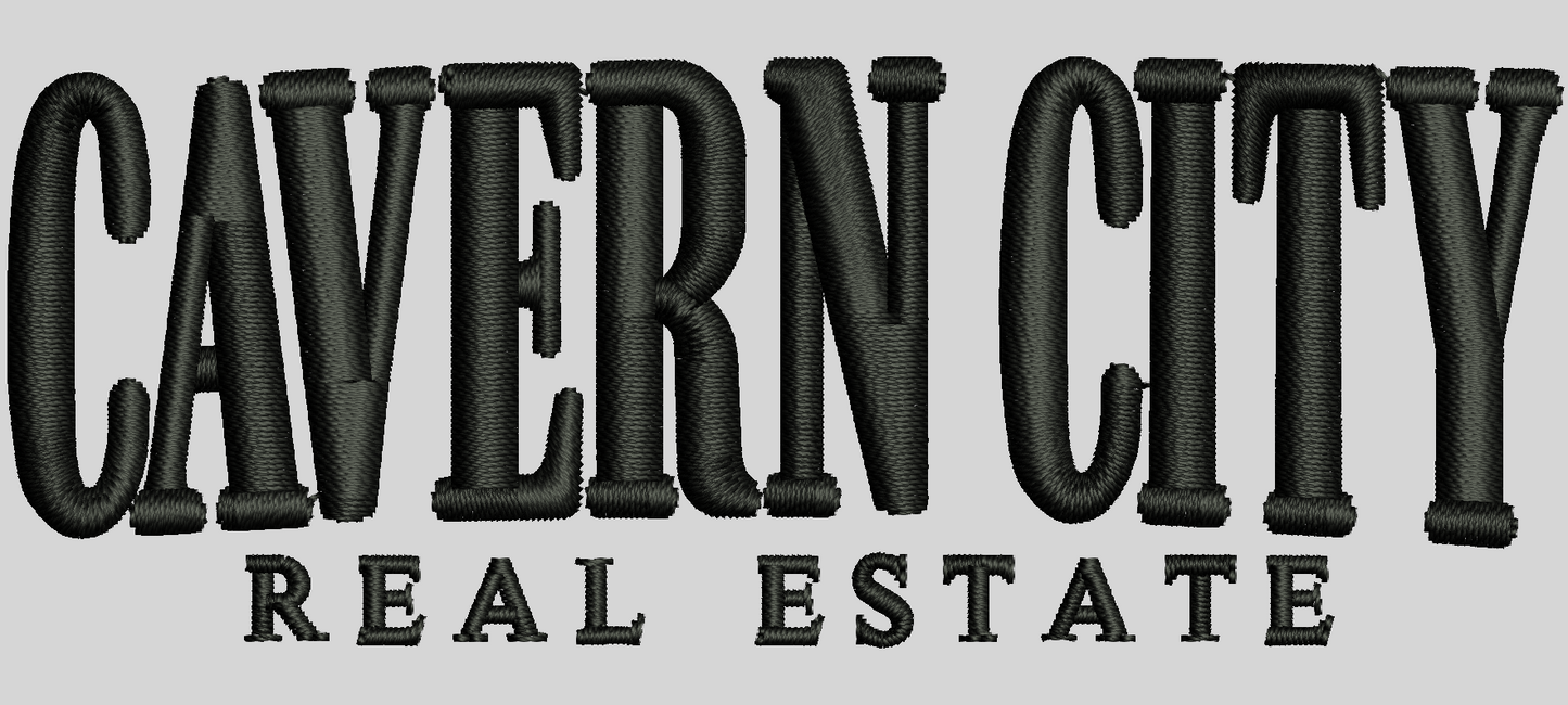 Cavern City Real Estate Embroidery up to 7000 stitches