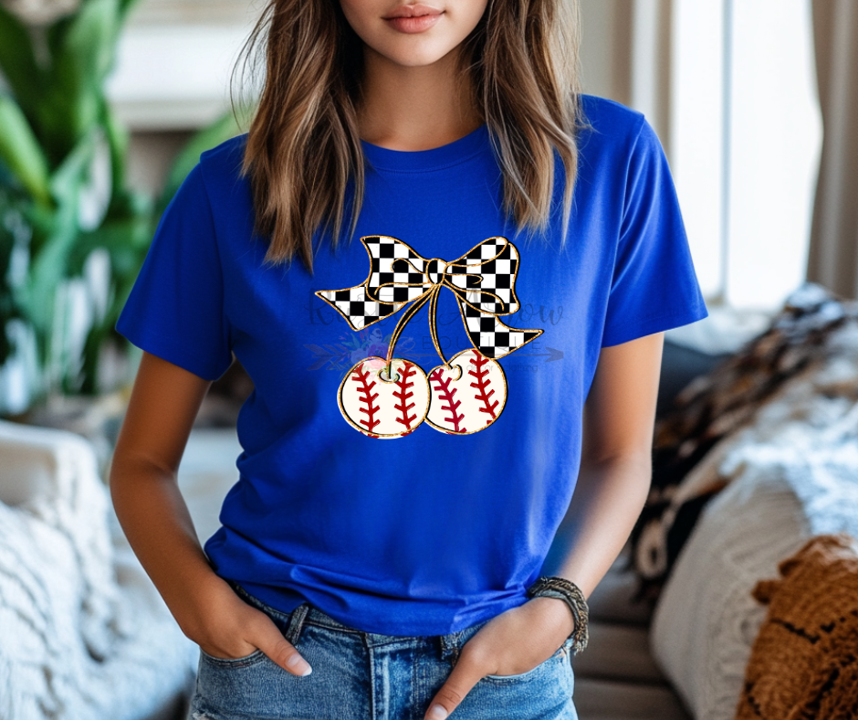 Checkered Baseball Cherries