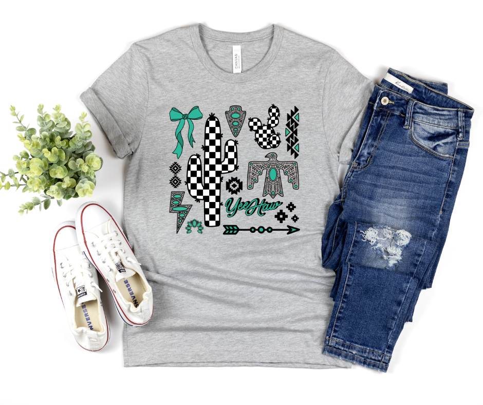 Checkered Cactus Collage