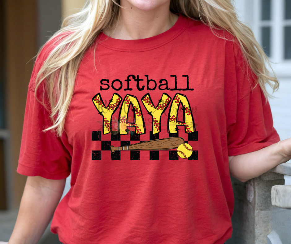 Checkered Softball Yaya