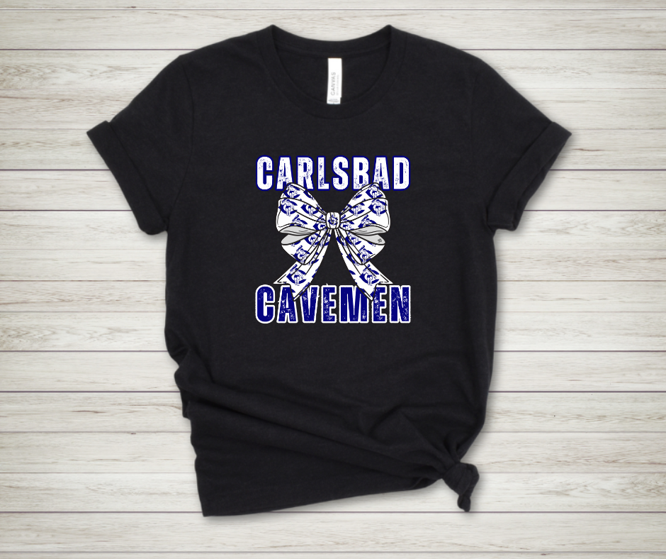 Coquette Carlsbad Cavemen Bow School Spirit
