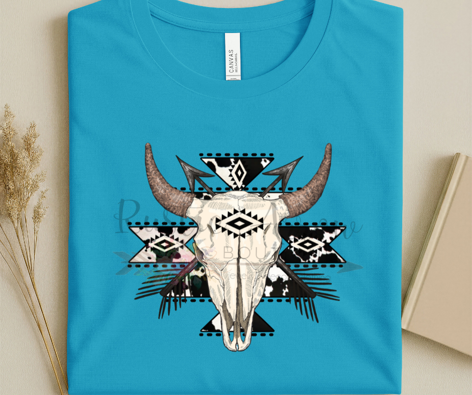 Cowhide Skull