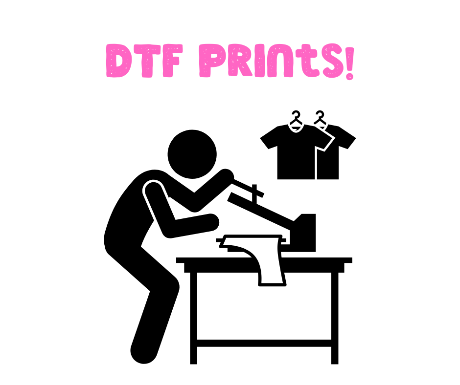 DTF Printed and Pressed (Shirt provided)
