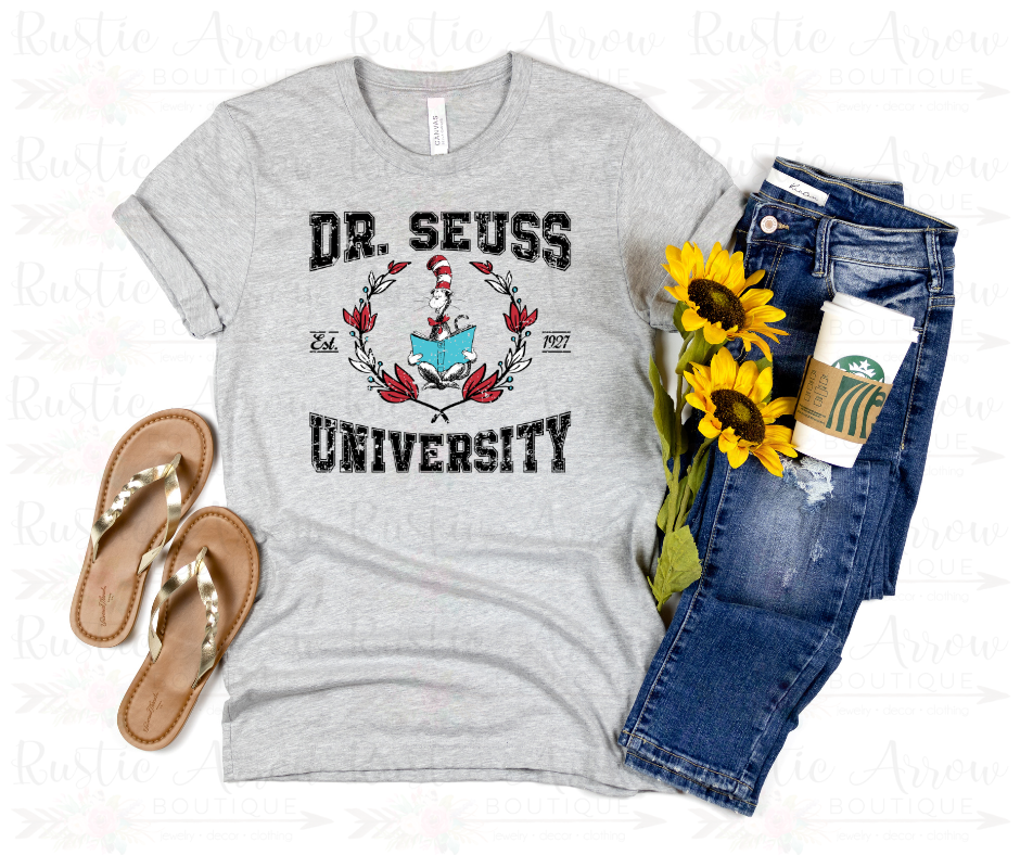 Dr. Seuss University Distressed