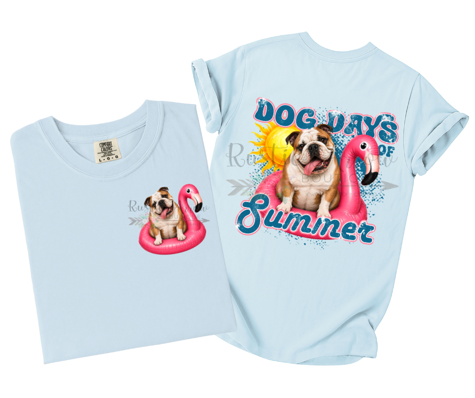 English Bulldog Days of Summer
