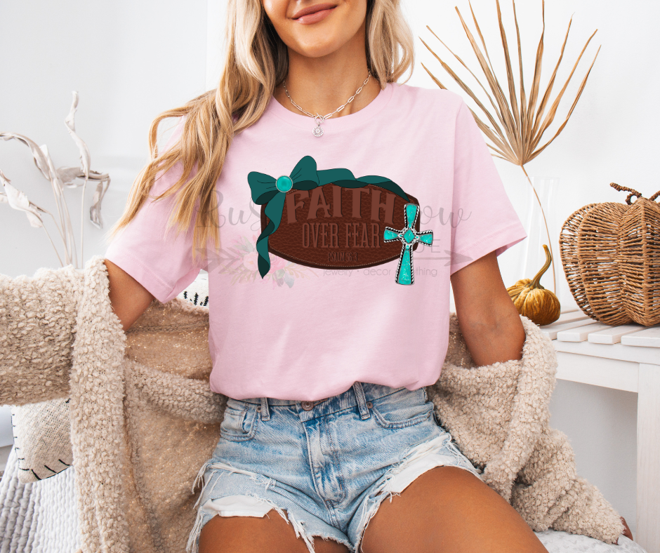 Faith Over Fear Faux Leather