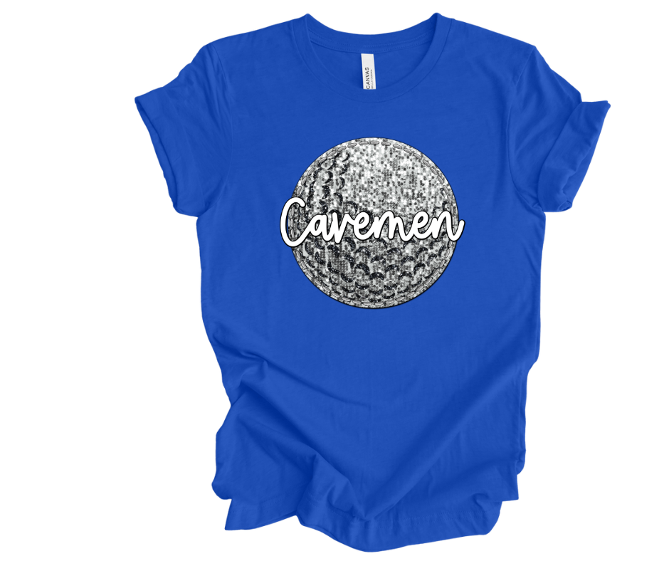 Faux Glitter Cavemen Golf
