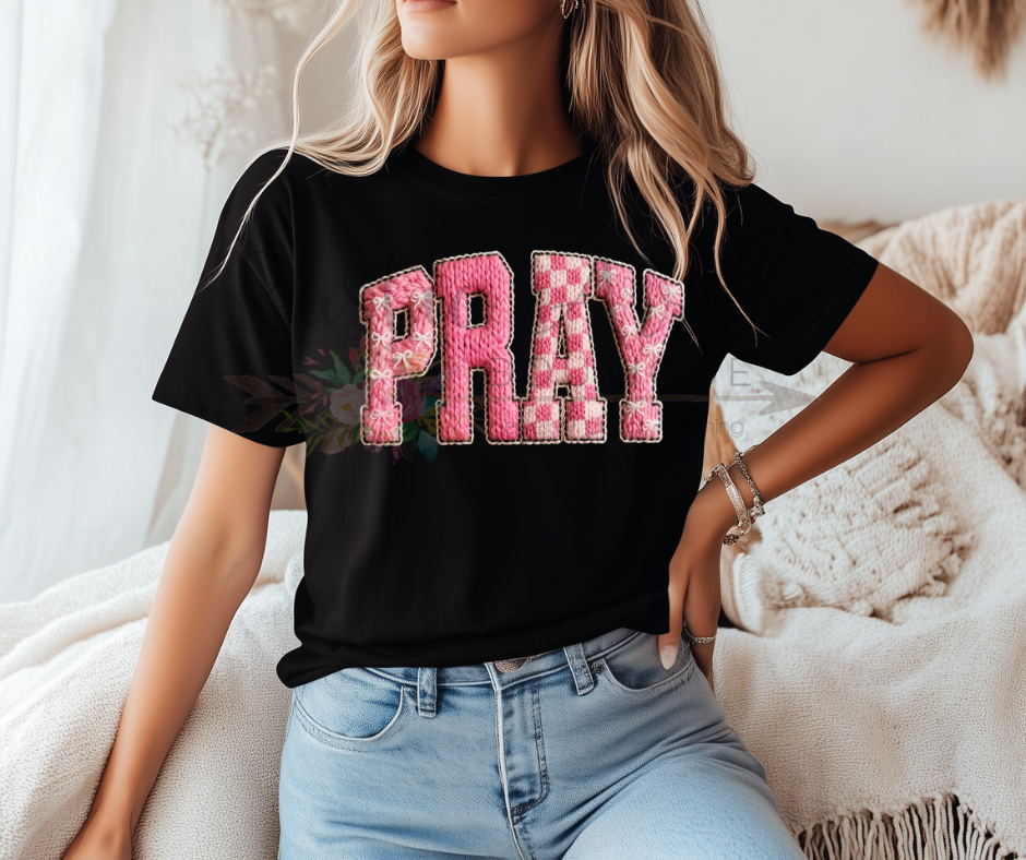 Faux Yarn Pink Pray