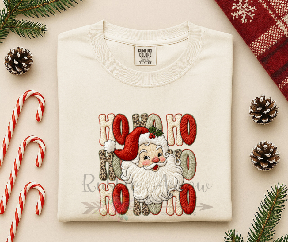 Faux Yarn Ho Ho Ho Santa