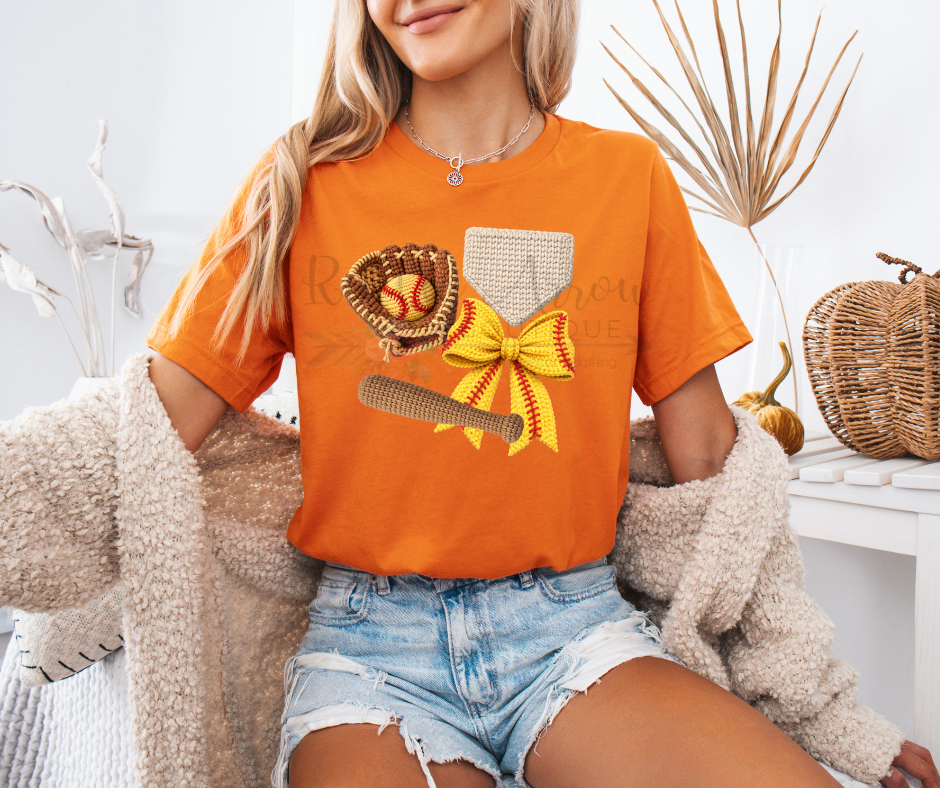 Faux Crochet Softball