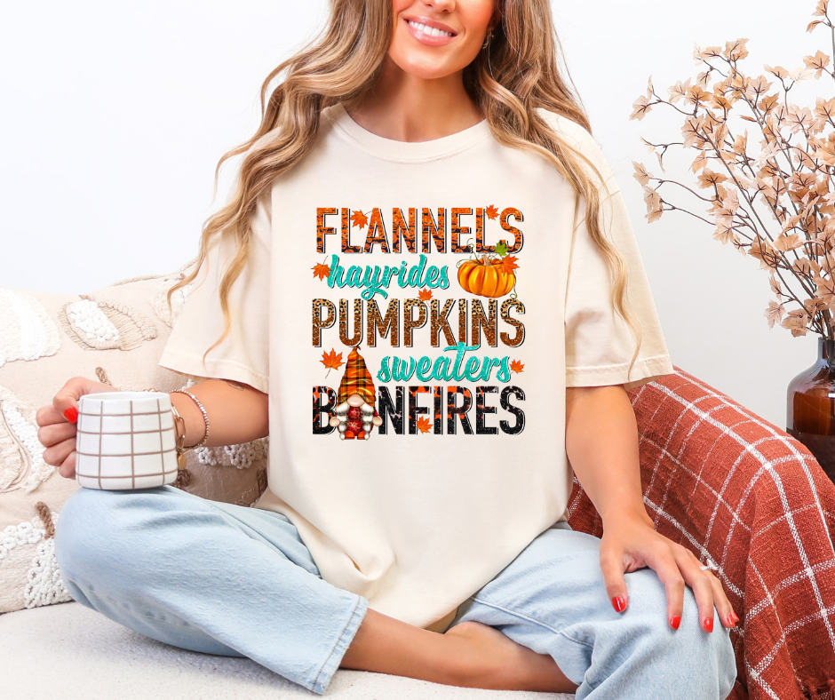 Flannels Hayrides Pumpkins