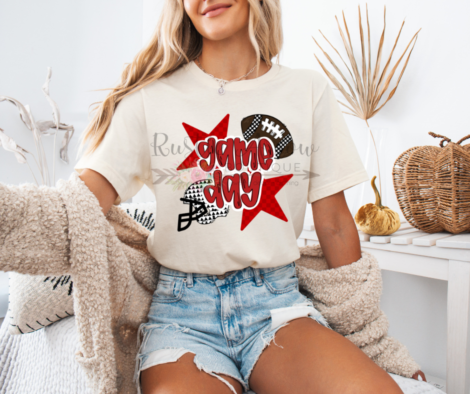 Game Day Red and Black