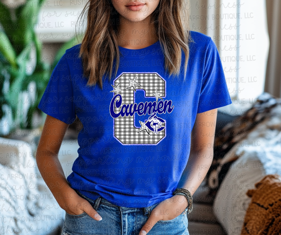 Gingham Carlsbad Cavemen