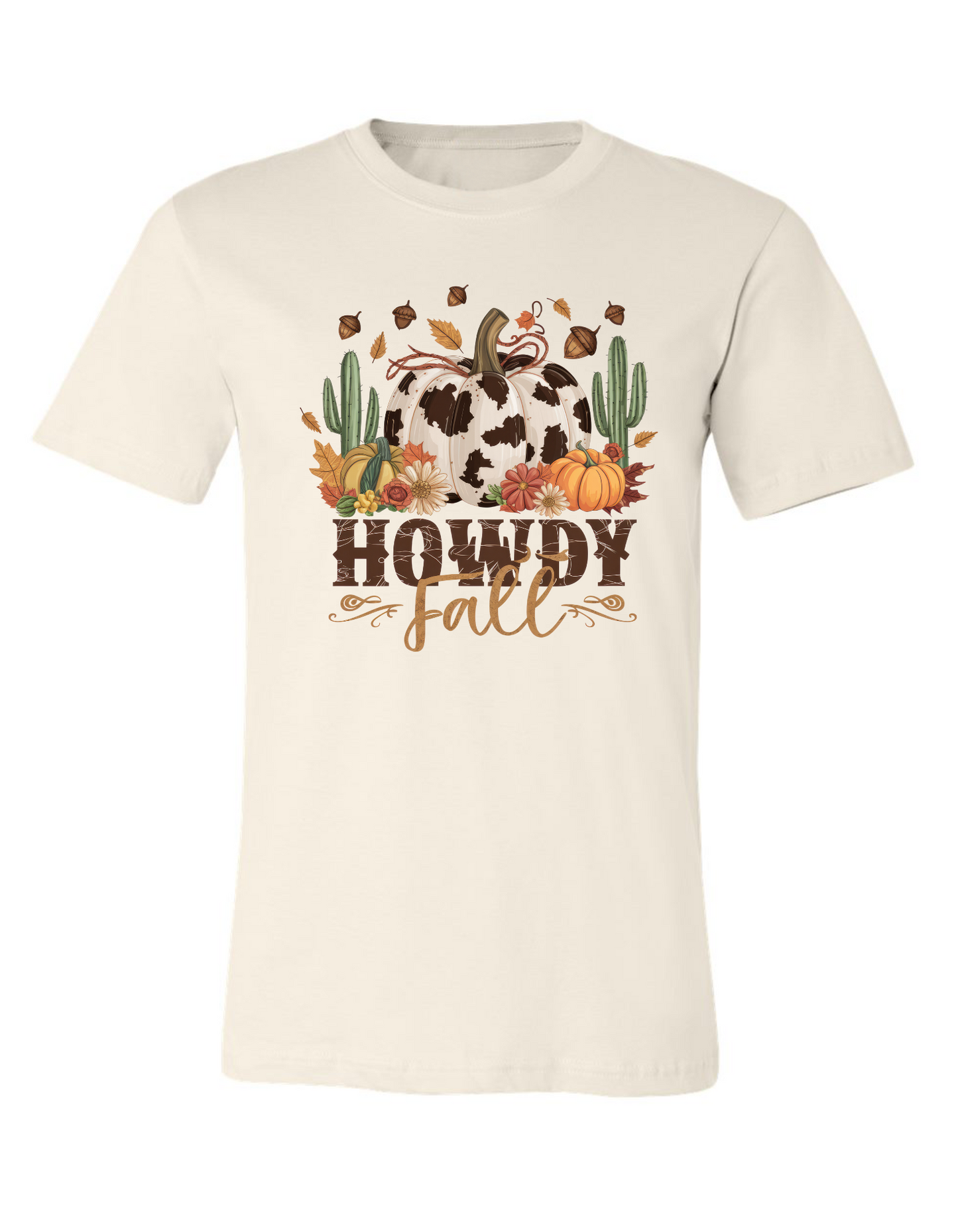 Howdy Fall Cowprint Pumpkin