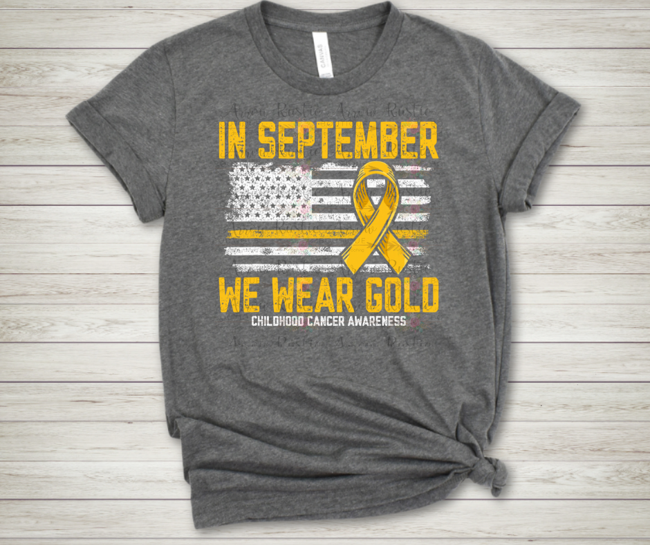 In September we wear Gold Flag
