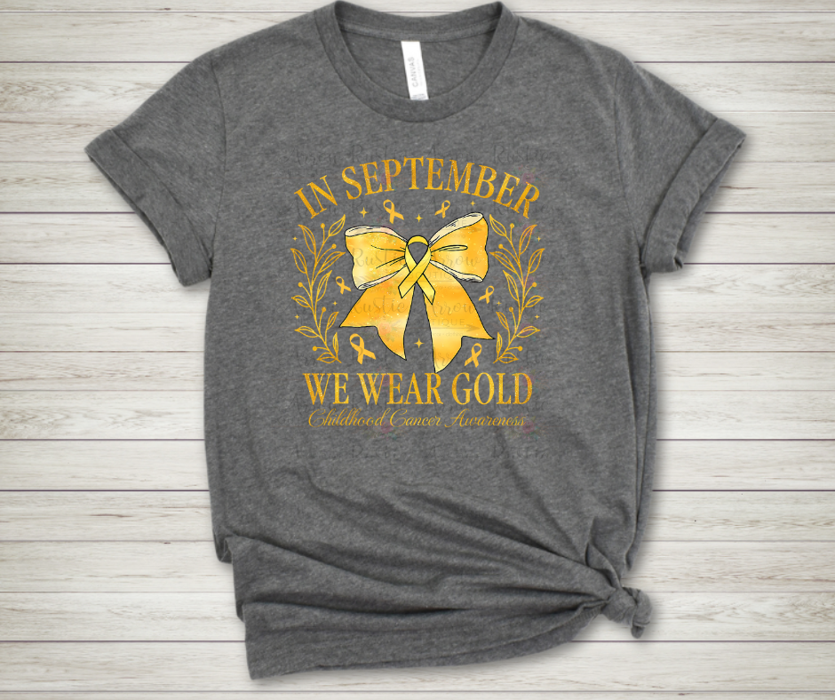 In September we wear Gold