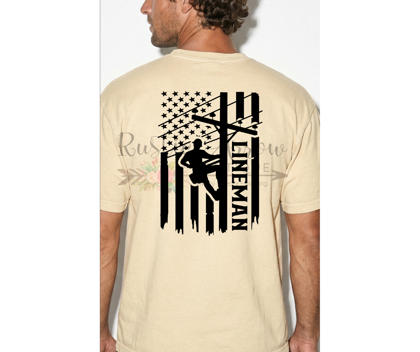Lineman with Flag
