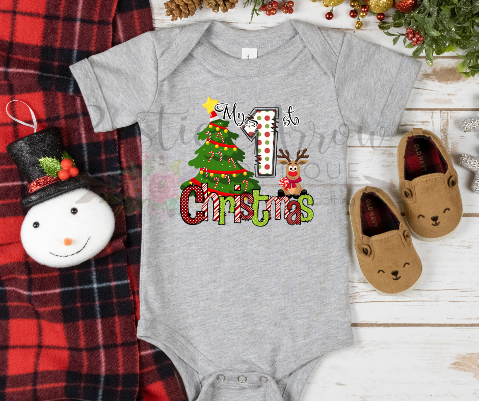 My 1st Christmas Polka Dot