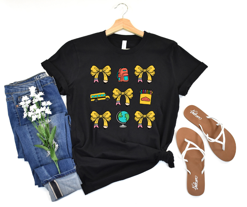 Pencil Bows and School