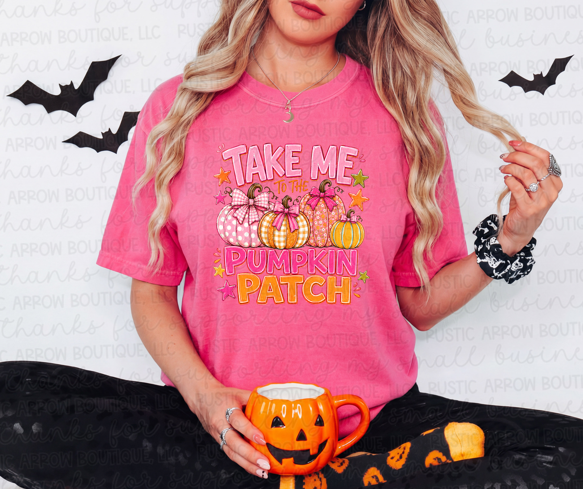 Pink Take Me to the Pumpkin Patch