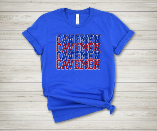 Cavemen Red and Blue