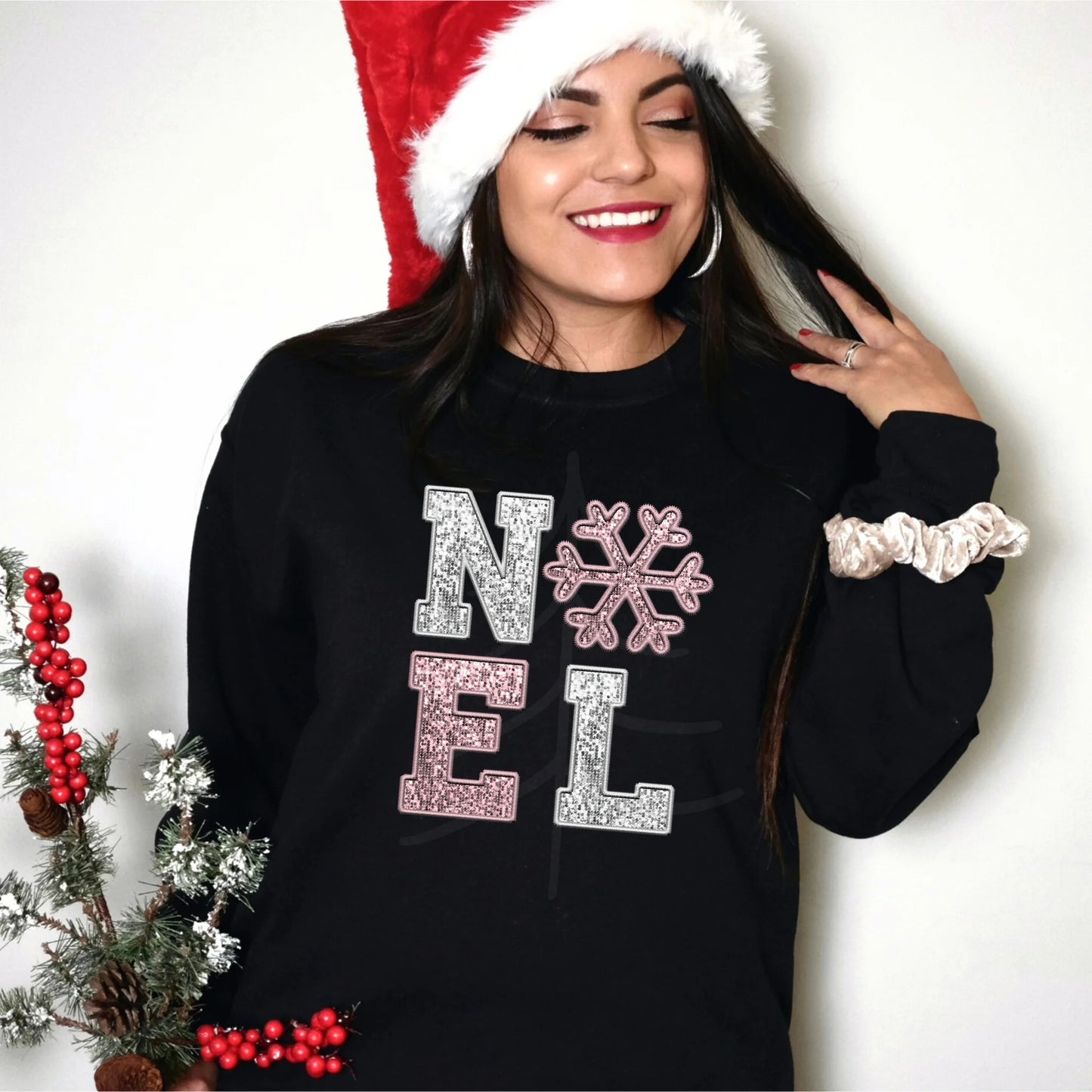 Silver & Pink Noel