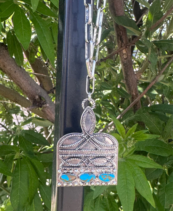 Stitched In Stone Large Necklace