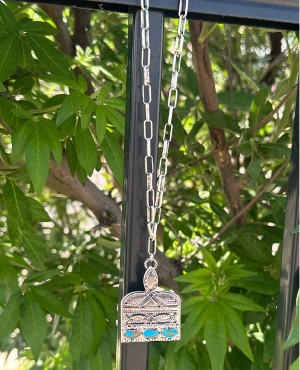 Stitched In Stone Large Necklace
