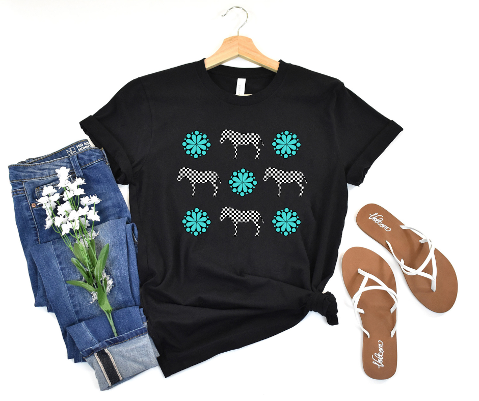 Show Horse and Turquoise Conchos