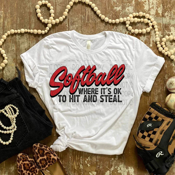 Softball where its okay to steal