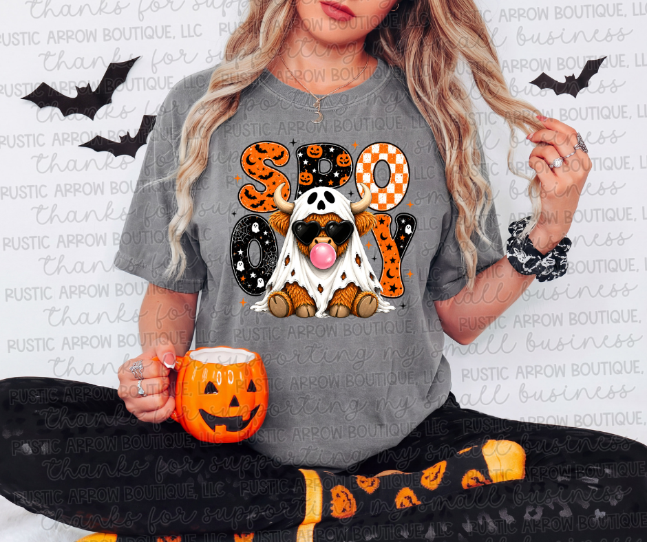 Spooky Highland Cow