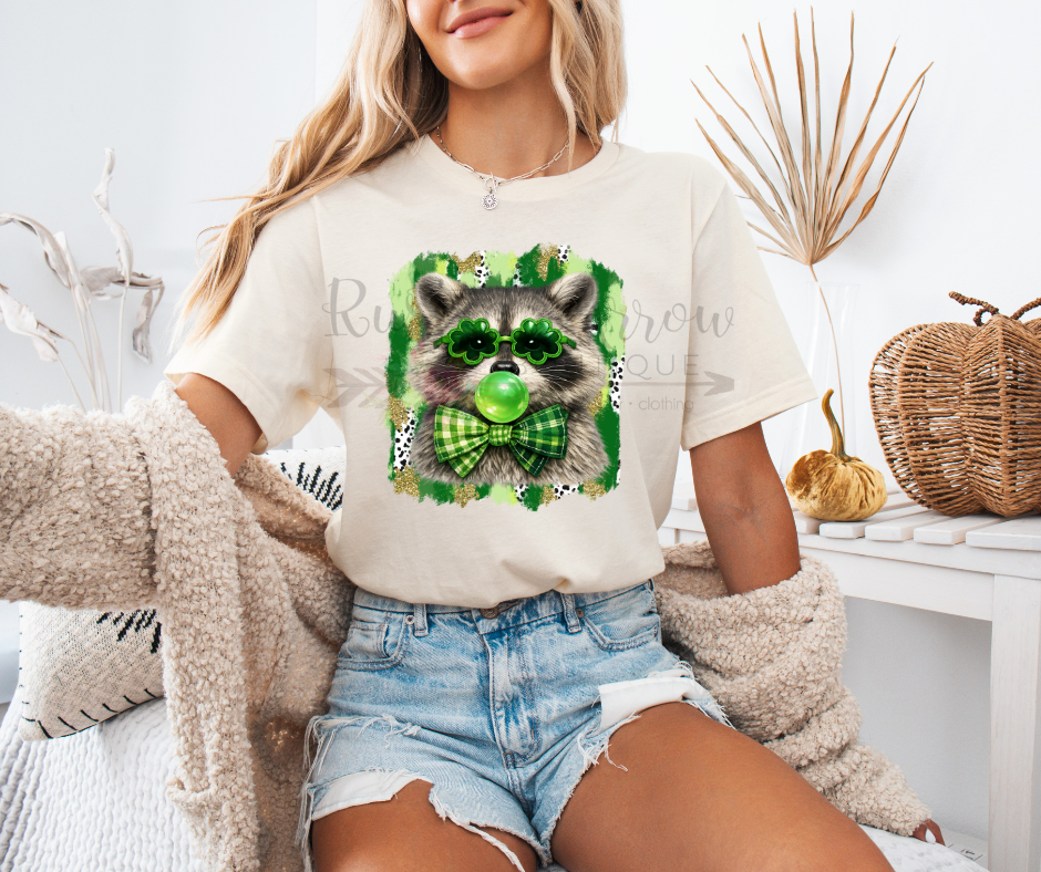 St. Patrick's Day Raccoon