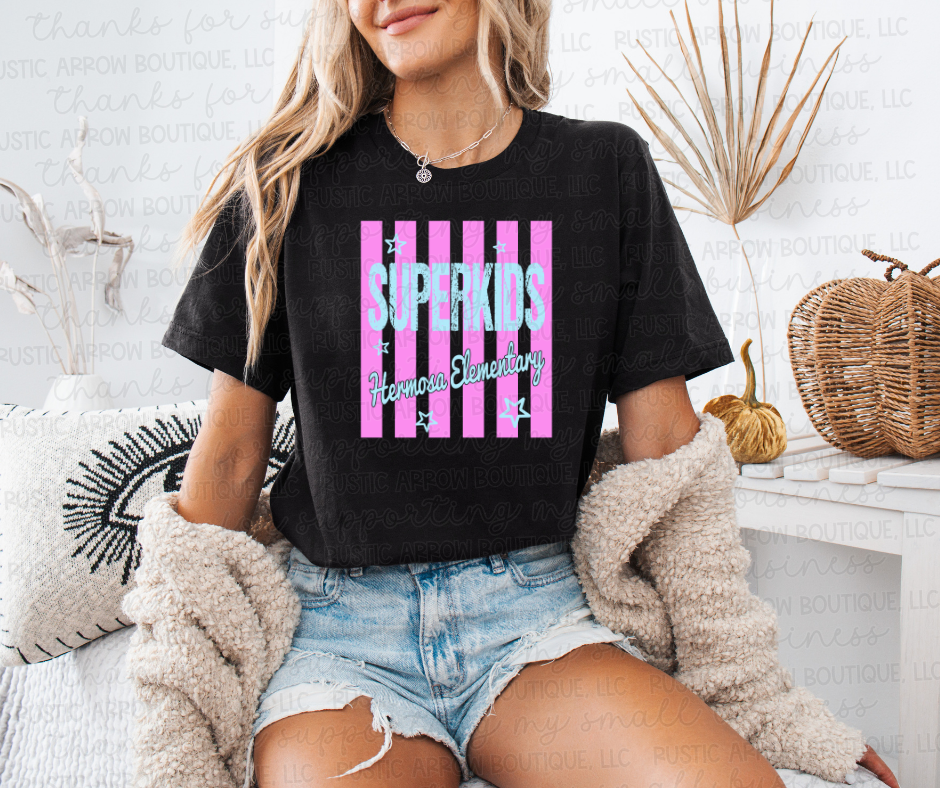Striped Hermosa Elementary Superkids