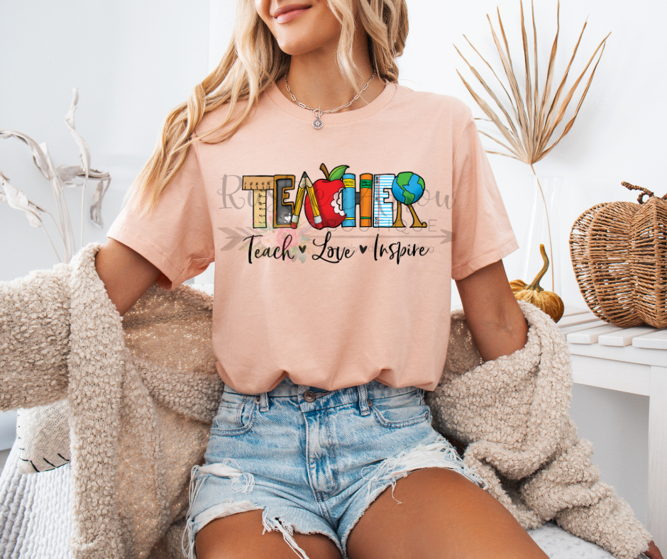 Teacher Teach Love Inspire
