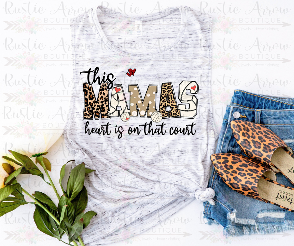 This Mama Heart Volleyball