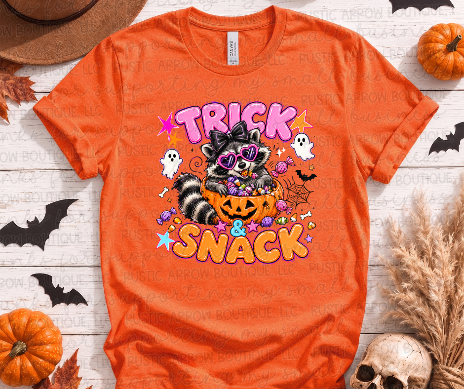 Trick and Snack Raccoon