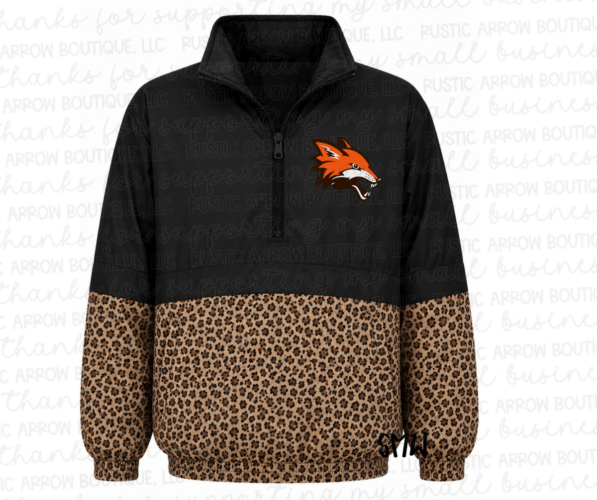 Pre-Order-Fort Sumner Orange with Black Top and Brown Leopard