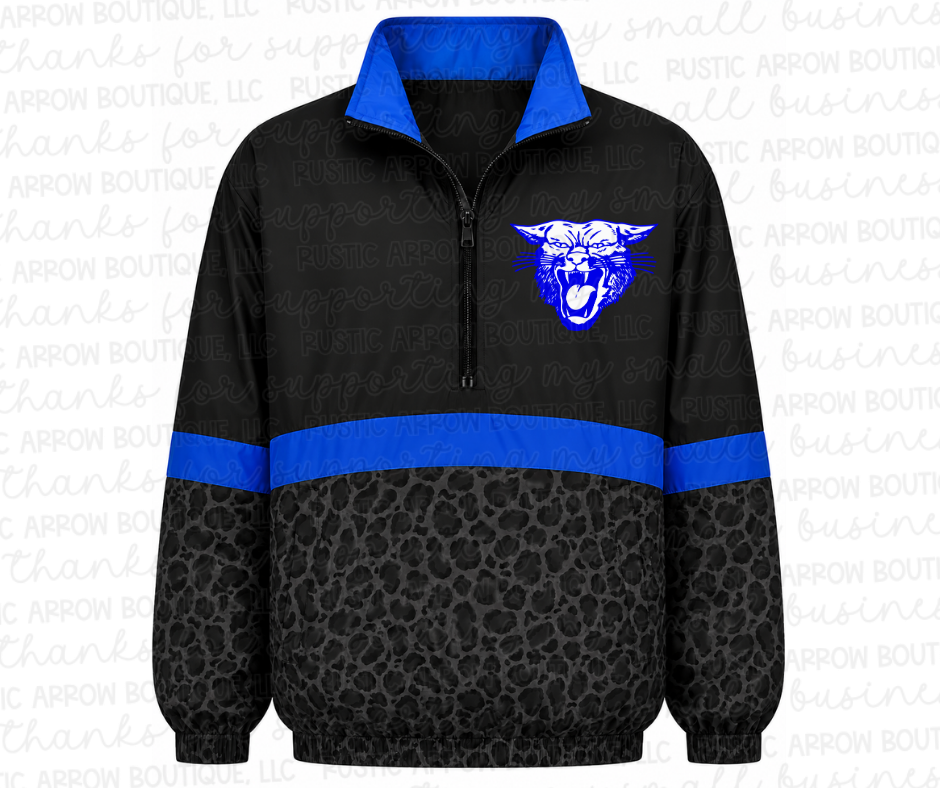 Pre-Order-Lovington Wildcats Blue with Black Leopard