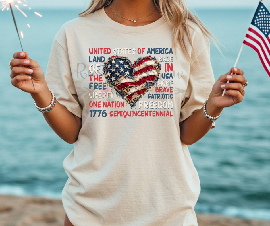 USA Faux Patchwork